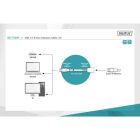 Дата кабель USB 3.0 AM/AF 5.0m Active Cable Digitus (DA-73104)