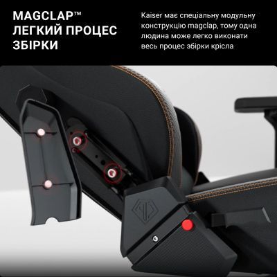 Крісло ігрове Anda Seat Kaiser 3 Fabric Size XL Grey (AD12YDC-XL-01-G-PV/F)
