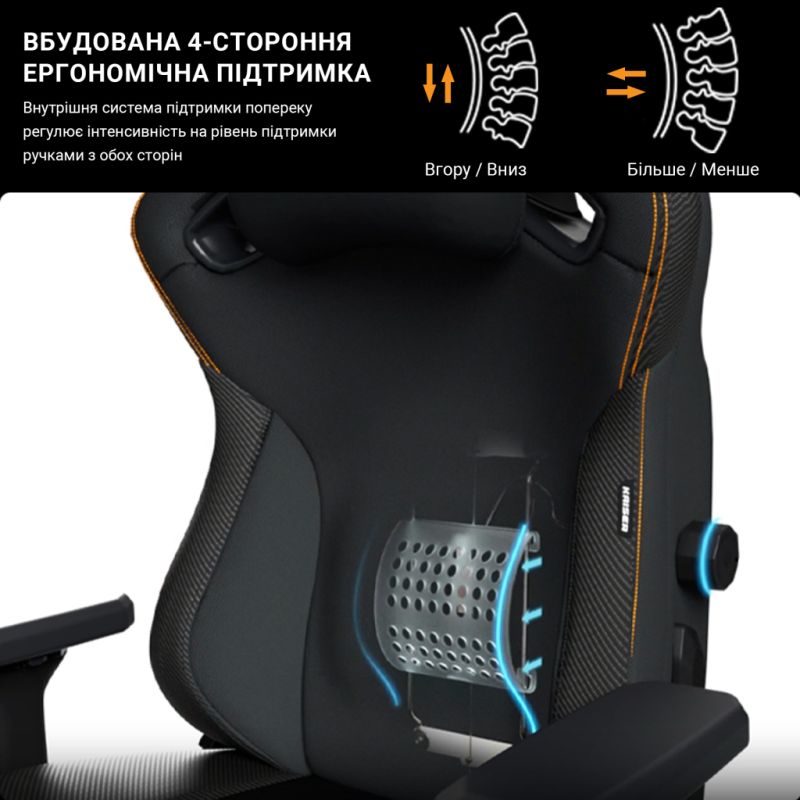 Кресло игровое Anda Seat Kaiser 3 Fabric Size XL Grey (AD12YDC-XL-01-G-PV/F)