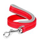 Поводок для собак Dog Extreme из нейлона с прорезиненной ручкой Ш 20 мм Д 122 см красный (43153)