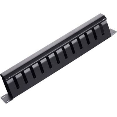 Кабельний організатор 19" 1U/12Port з кришкою, корпус метал Voltronic (20023)