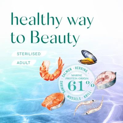 Сухий корм для кішок Optimeal Beauty Fitness для стерилізованих/кастрованих з морепродуктами 4 кг (4820215369824)