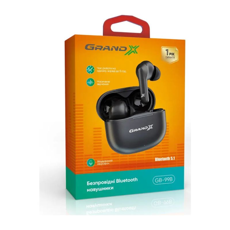 Наушники Grand-X Black (GB-99B)