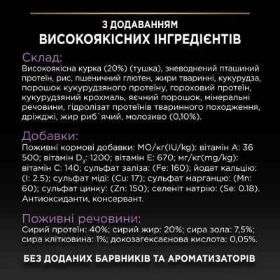 Сухой корм для кошек Purina Pro Plan Original Kitten до 12 месяцев с курицей 1.5 кг (7613036505178)