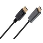 Кабель мультимедийный DisplayPort M to HDMI M 1.8m V1.4/V2.1 4K120/8K60 Vinga (VCPDP14HI211.8)