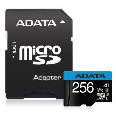 Карта пам\'яті ADATA 256GB microSDXC calss 10 UHS-I V10 A1 (AUSDX256GUICL10A1-RA1)