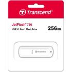 USB флеш накопитель Transcend 256GB JetFlash 730 White USB 3.1 (TS256GJF730)