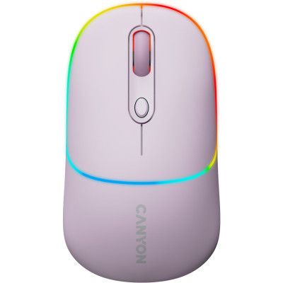 Мышка Canyon MW-22 Dual Band RGB Wireless Pearl Rose (CNS-CMSW22PR)