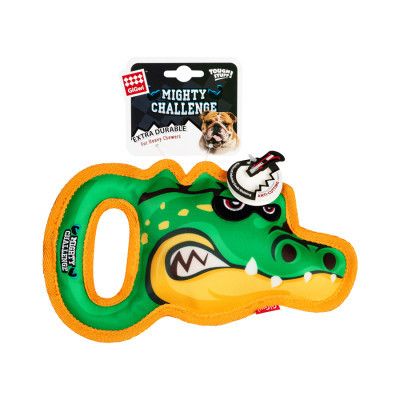 Игрушка для собак GiGwi Mighty Challenge Крокодил с пищалкой 25 см (2235)