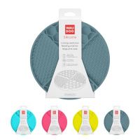 Універсальний посуд для тварин WAUDOG Silicone Килимок для злизування 21х21х3 см сірий (235011)