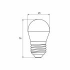 Лампочка Eurolamp LED G45 5W 530 Lm E27 3000K deco 2шт (MLP-LED-G45-05273(Amber))