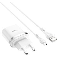 Зарядний пристрій HOCO C12Q Smart QC3.0 charger set(Micro) White (6931474716286)