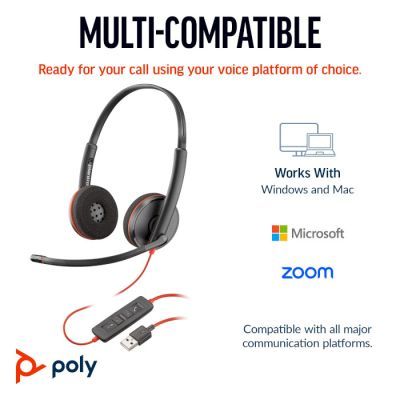 Навушники Poly Blackwire 3220 USB-A/C (8X228AA)