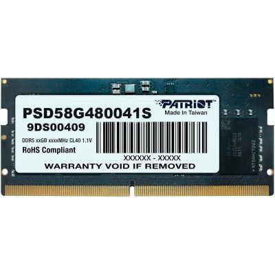 Модуль пам\'яті для ноутбука SoDIMM DDR5 8GB 4800 MHz Patriot (PSD58G480041S)