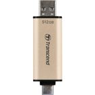USB флеш накопитель Transcend 512GB JetFlash 930C Gold-Black USB 3.2/Type-C (TS512GJF930C)