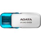 USB флеш накопичувач ADATA 64GB AUV 240 White USB 2.0 (AUV240-64G-RWH)