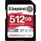 Карта пам\'яті Kingston 512GB SDXC class 10 UHS-II U3 Canvas React Plus (SDR2V6/512GB)