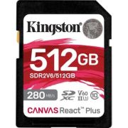 Карта пам\'яті Kingston 512GB SDXC class 10 UHS-II U3 Canvas React Plus (SDR2V6/512GB)