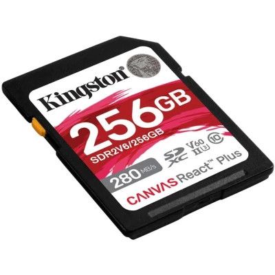 Карта пам\'яті Kingston 256GB SDXC class 10 UHS-II U3 Canvas React Plus (SDR2V6/256GB)