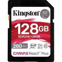 Карта пам\'яті Kingston 128GB SDXC class 10 UHS-II U3 Canvas React Plus (SDR2V6/128GB)