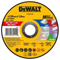 Круг отрезной DeWALT MULTI-MATERIAL, 125x1x22,23мм (DT20595)