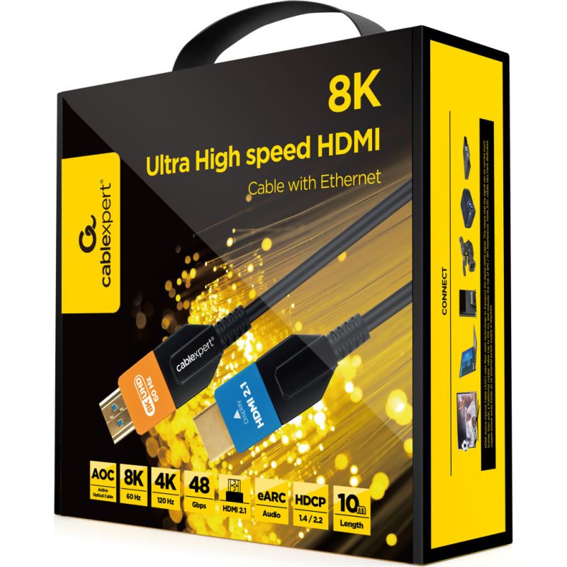 Кабель мультимедийный HDMI M to HDMI M 30.0m V2.1 8K60Hz/4K120Hz AOC Cablexpert (CC-HDMI8K-AOC-30M)