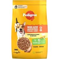 Сухий корм для собак Pedigree для малих порід з птицею та овочами 500 г (5998749143360)