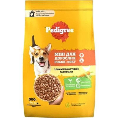 Сухий корм для собак Pedigree для малих порід з птицею та овочами 500 г (5998749143360)