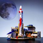 Конструктор Pantasy Joyside Series LANDSPACE - Лабораторія космічної ракети мрії без фігурок (11023)