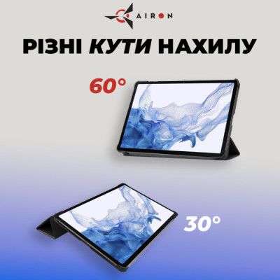 Чехол для планшета AirOn Premium Samsung Galaxy Tab S9/S9 FE 10.9\'\' 2023 + Film black (4822352781110)