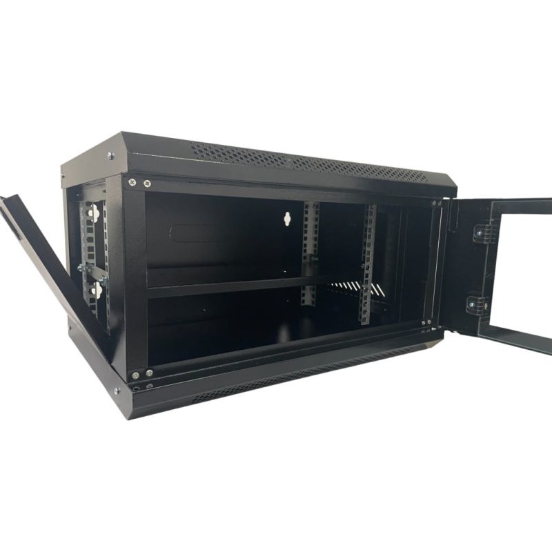 Шкаф настенный GEAR 12U 19'' 530x400x600 мм, + полка 19", black (GWMSN-12U)