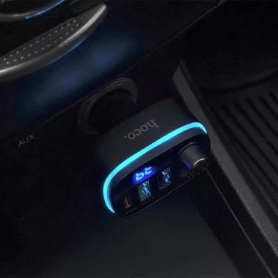 FM модулятор HOCO (E62, Black, Box)