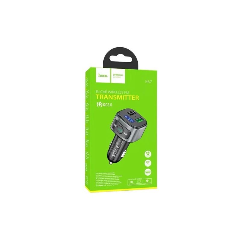 FM модулятор HOCO (E67, Black, Box)