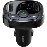FM модулятор Baseus T Shaped S-09A 2 х USB Type-A, microSD Black (CCMT000001)