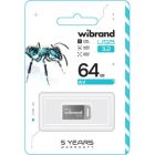USB флеш накопитель Wibrand 64GB Ant Silver USB 3.2 Gen 1 (USB 3.0) (WI3.2/AN64M4S)