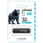 USB флеш накопитель Wibrand 32GB Grizzly Black USB 2.0 (WI2.0/GR32P3B)