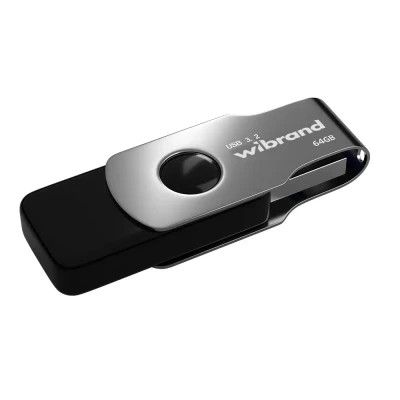 USB флеш накопитель Wibrand 64GB Lizard Black USB 3.2 Gen 1 (USB 3.0) (WI3.2/LI64P9B)