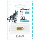 USB флеш накопитель Wibrand 32GB lynx Gold USB 2.0 (WI2.0/LY32M2G)