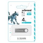 USB флеш накопитель Wibrand 4GB Puma Silver USB 2.0 (WI2.0/PU4U1S)