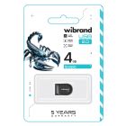 USB флеш накопитель Wibrand 4GB Scorpio Black USB 2.0 (WI2.0/SC4M3B)