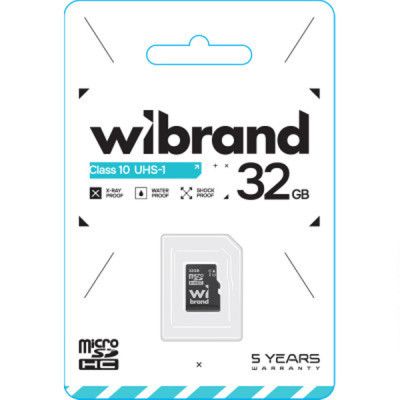 Карта пам\'яті Wibrand 32GB mictoSD class 10 (WICDHU1/32GB)