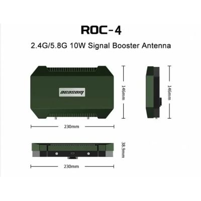 Підсилювач сигналу для дрона Acasom (ROC-4 Green) 2.4G/5.15/5.8G (10Вт) + кріплення до штативу (ROC-4 Green)