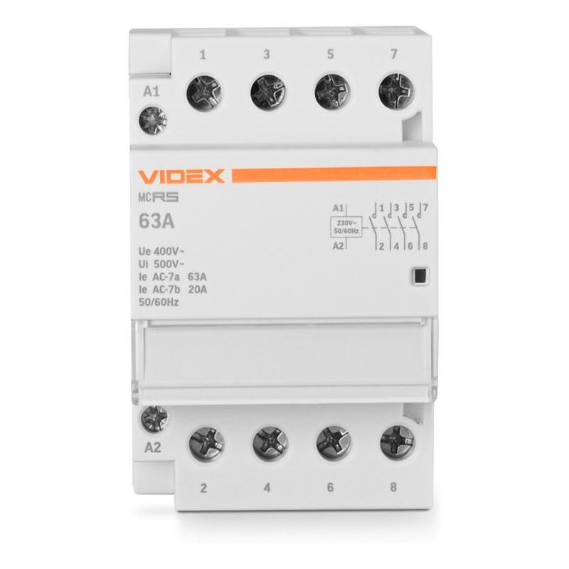 Контактор Videx 4п 63А 4НВ VF-RS-MC4O-63 RESIST (4п 63А 4НВ VF-RS-MC4O-63  RESIST)