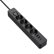 Мережевий фільтр живлення ColorWay (CW-CHE432PDB), 4 розетки/3USB 2M (CW-CHE432PDB)