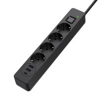 Мережевий фільтр живлення ColorWay (CW-CHE435PDB), 4 розетки/3USB 5M (CW-CHE435PDB)