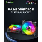 Кулер для корпуса Gamemax (FN-12Rainbow-Q-Infinity)