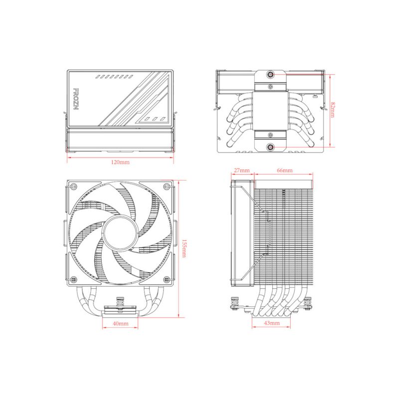 Кулер для процессора ID-Cooling Frozn A610 ARGB (FROZN A610 ARGB)