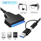 Адаптер USB3.0 Type-A/C HDD 2,5" SATA II/III / SSD Dynamode (DM-AD-SATA-U3)