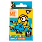 Крейда Yes кольорова квадратна 12 шт 6 кол Minions (400391)