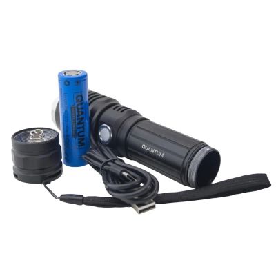 Фонарь Quantum Solid-H 10W LED з USB-C + Li-ion21700/4000mAh (QM-FL1020-21700/4000-PB)